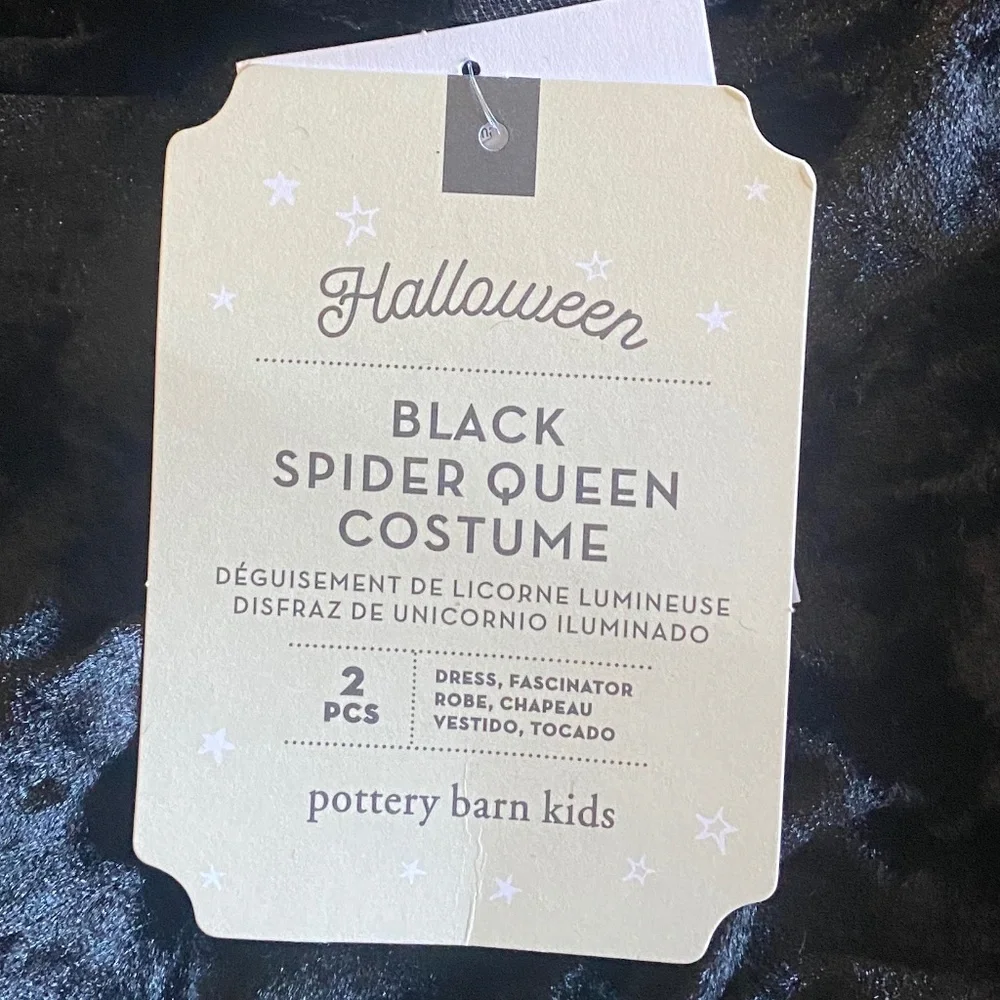3T Light Up Black Spider Queen Costume-PBK